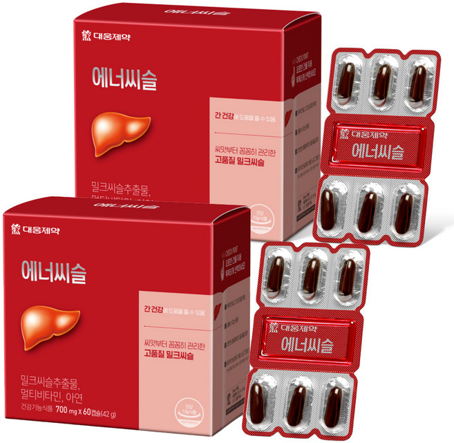 에너씨슬 밀크시슬, 60정, 2개