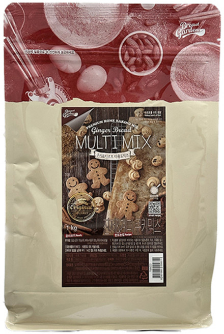 브레드가든 진저브레드 멀티 쿠키믹스, 1개, 1kg