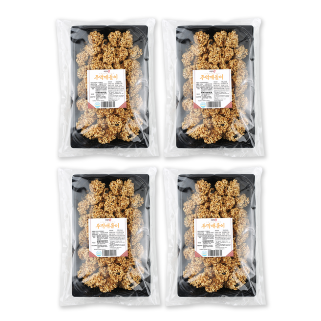 하양댁 옛날 수제 깨강정 주먹 깨돌이 오꼬시, 320g, 4개