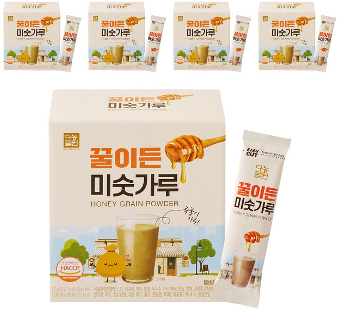 다농원 꿀이든 미숫가루 30p, 5개, 600g