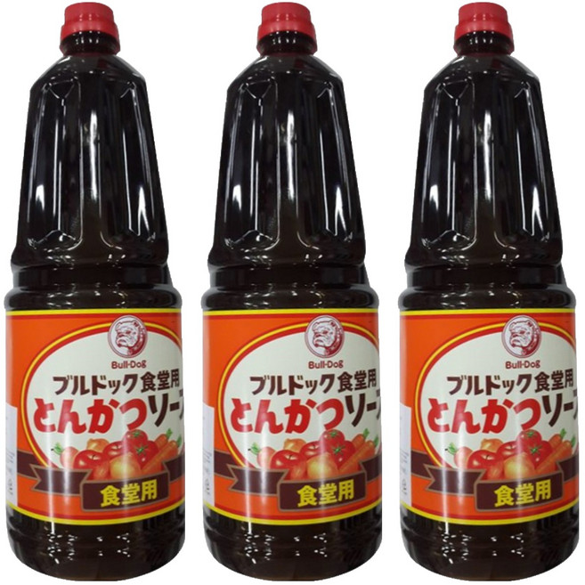 불독 식당용 돈까스소스, 1.8L, 3개