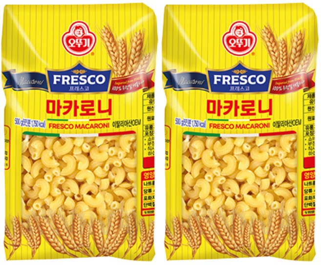 오뚜기프레스코 마카로니, 500g, 2개