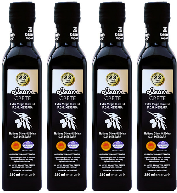 oleum CRETE 奧莉恩 特級初榨橄欖油, 250ml, 4瓶
