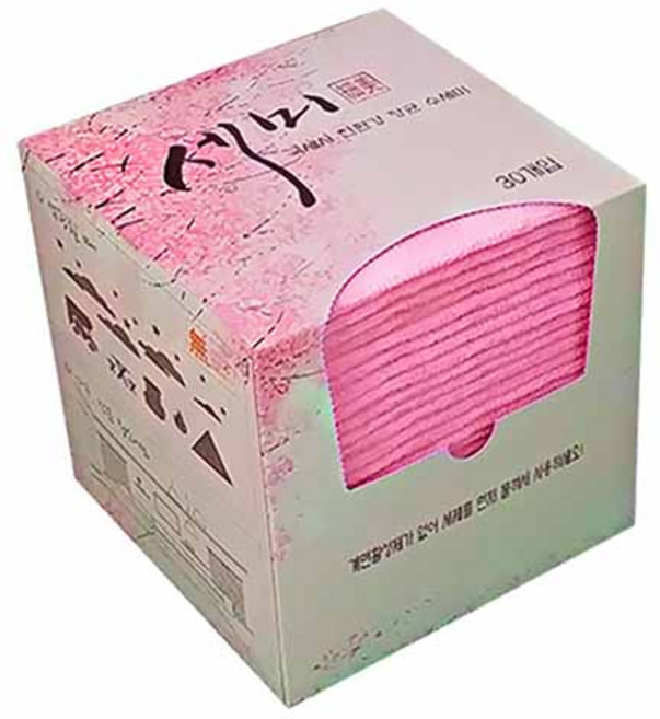 세미 뽑아쓰는 수세미 핑크, 30개입, 1개