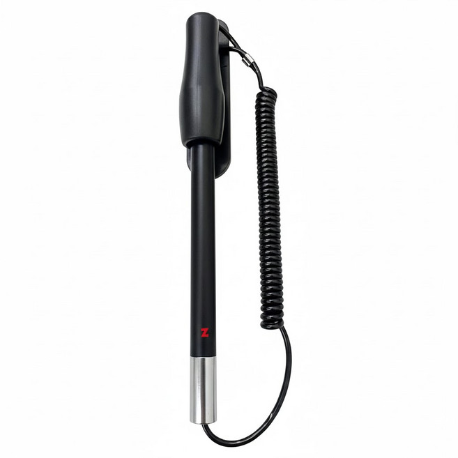 ziya 智雅科技 電子簽名專用電容式觸控筆 導電金屬網筆頭 含收納筆座 招財款, 黑色 + 銀色, 1支