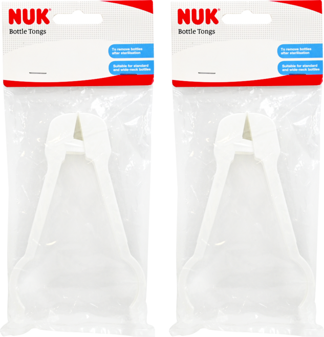 NUK 奶瓶夾 適用於標準奶瓶, 2個, 白色