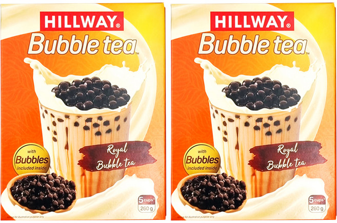 힐웨이 로얄 버블티 고형차 22g 5p + 버블 30g 5p 세트, 2세트