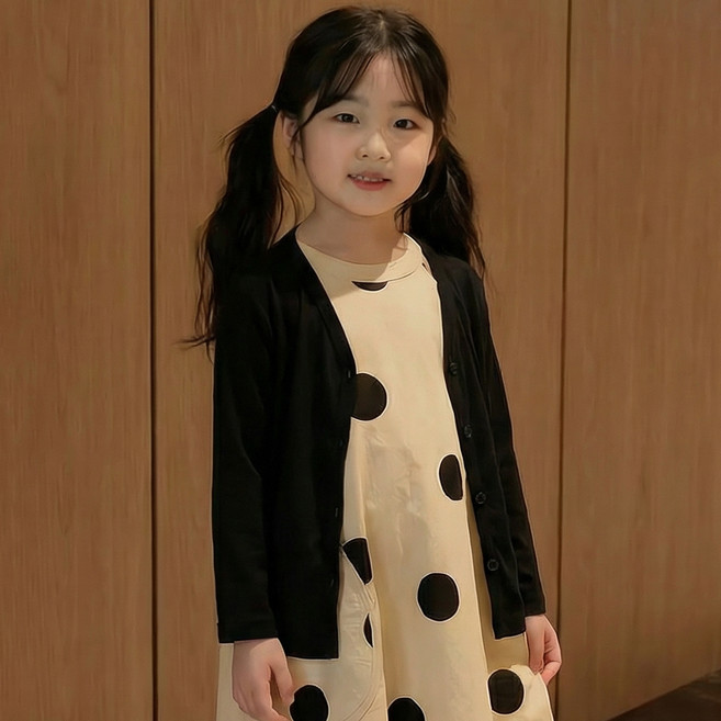 꼰띠키즈 아동용 슬러시 가디건