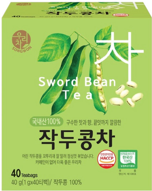 우리차 작두콩차, 1g, 40개입, 1개
