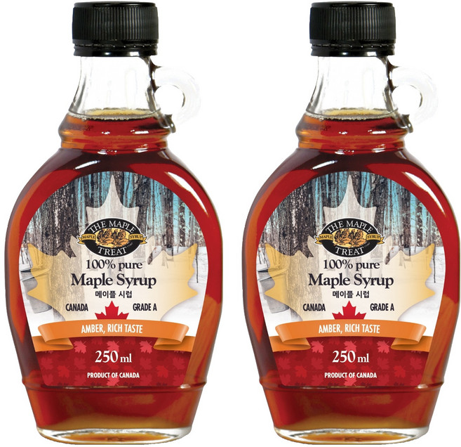 엘비메이플트리트 그레이트 메이플 시럽, 2개, 250ml