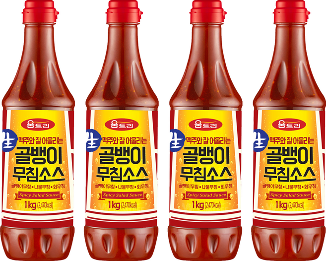 움트리 골뱅이무침소스, 1kg, 4개
