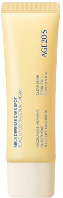 AGE20'S 煥顏提亮精華防曬霜SPF50+ PA++++, 1條, 50ml