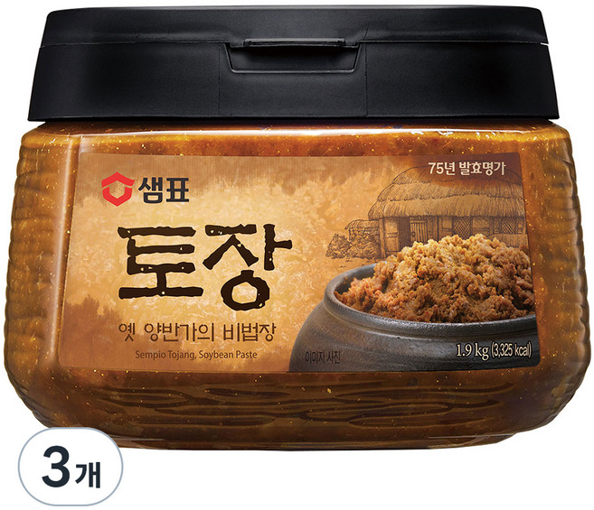 샘표 토장, 1.9kg, 3개