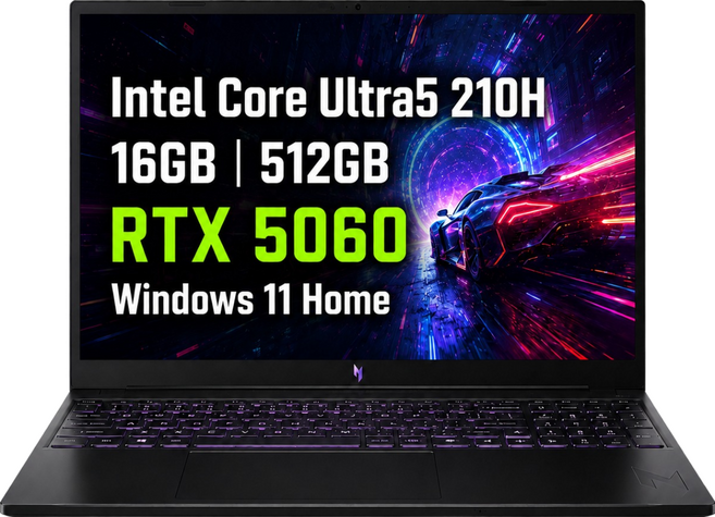 에이서 2026 니트로 V 16 코어5 코어 시리즈2 지포스 RTX 5060, 블랙, ANV16-I31-59FZ, 512GB, 16GB, WIN11 Home