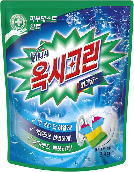 옥시크린 분말형 표백제 3kg, 1개