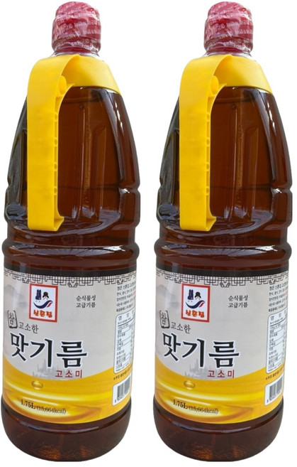 청은 참고소한 맛기름 고소미, 1.75L, 2개