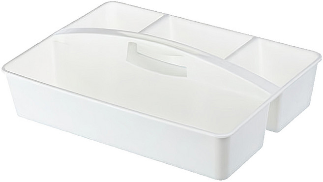 KEYWAY 聯府 大手提萬用收納盒 TL83-1, 白色, 1個