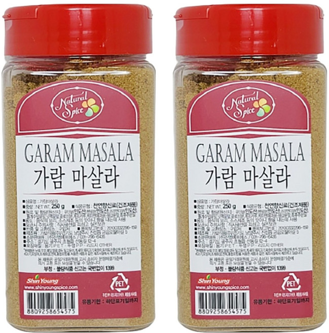 내츄럴스파이스 가람마살라, 250g, 2개