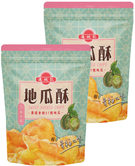 連城記 地瓜酥 青梅口味, 140g, 2包