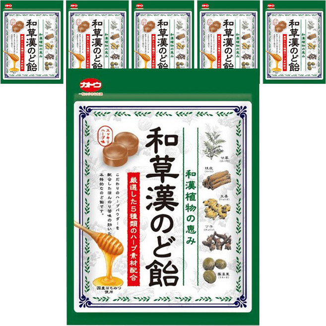 카토캔디 허브 목캔디, 51g, 6개