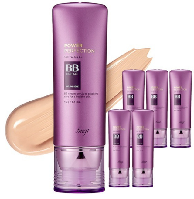 fmgt 파워 퍼펙션 비비크림 SPF37 PA++, V203내추럴베이지, 40g, 6개