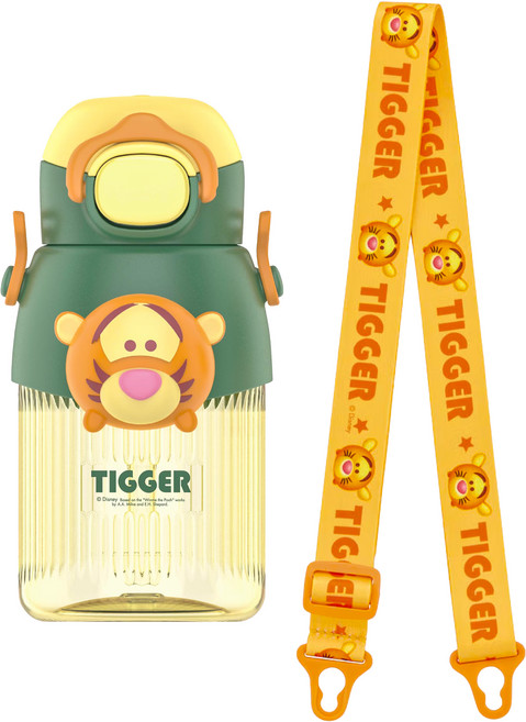 Disney 迪士尼 BiBi背帶雙飲水瓶 WD-4509 265g, 跳跳虎, 580ml, 1個
