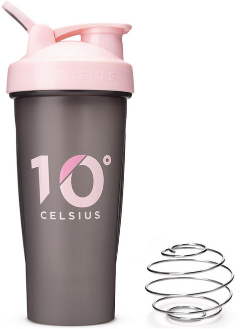 10도씨 블렌딩 쉐이커 보틀 + 블랜더볼, 핑크그레이, 600ml, 1개