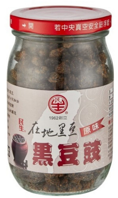 民生 在地黑豆 原味黑豆豉, 240g, 1罐