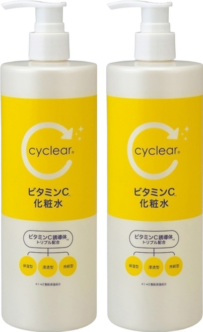 KUMANO 熊野油脂 cyclear 維生素C化妝水, 2瓶, 1L