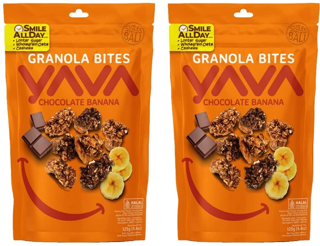 야바 그래놀라 바이트 초콜릿 바나나, 125g, 2개 - 쿠팡
