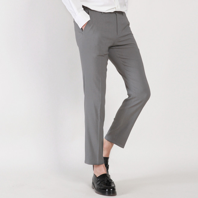 SSISSO 男士隱藏式鬆緊帶超彈力西裝褲