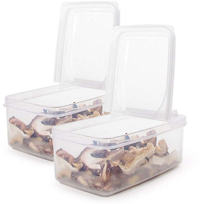 나카야 스탠딩 캐니스터 밀폐용기, 2개, 500ml