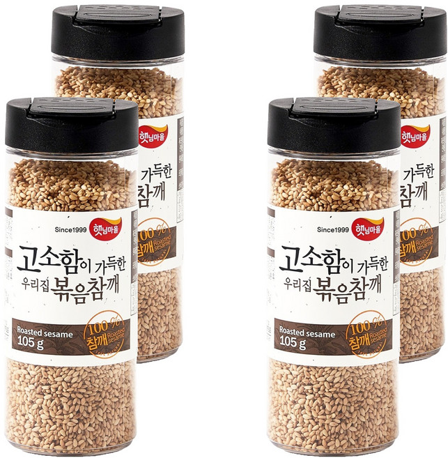 Sun Village 充滿香氣的我們家炒芝麻, 105g, 4個