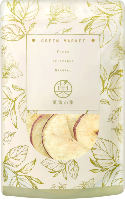 Green Market 菓青市集 蘋果脆片, 1包, 100g
