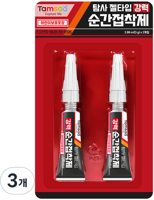 탐사 젤타입 강력 순간접착제, 6개