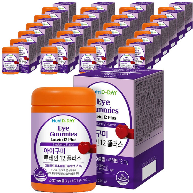 뉴트리디데이 아이구미 루테인 12 플러스, 60정, 25개