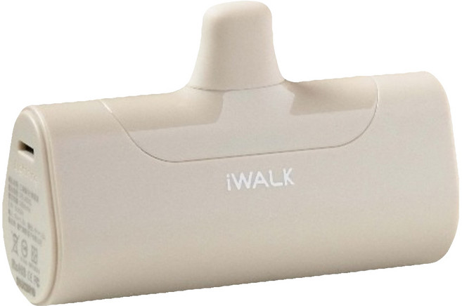 Iwalk Battery 口袋充電寶四代行動電源 Lightning, DBL4500L, 奶茶色