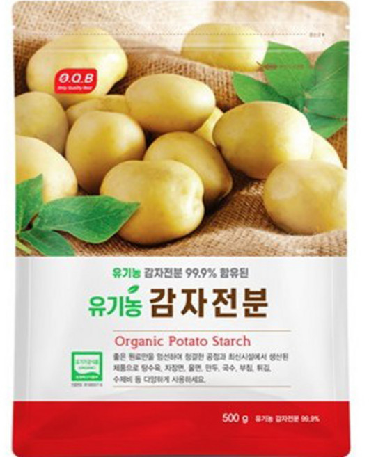 OQB 유기농 감자전분, 500g, 1개