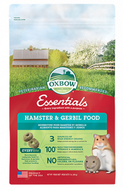 옥스보우 헬스 핸드풀 햄스터 푸드, 450g, 1개
