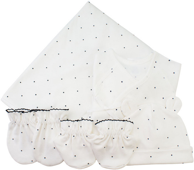 베이비베어 스타 배냇저고리+손싸개+발싸개+속싸개+신생아 모자 - 5종세트