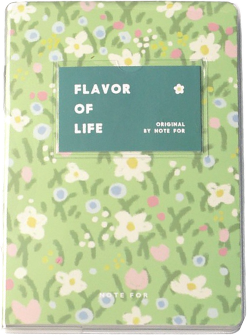 NOTE FOR 精裝手帳本, 花信 綠色, 1本