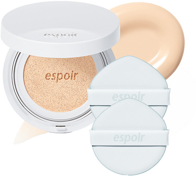 에스쁘아 실크 스킨 레이어 쿠션 13g + 퍼프 2p, 21호 아이보리, 1개