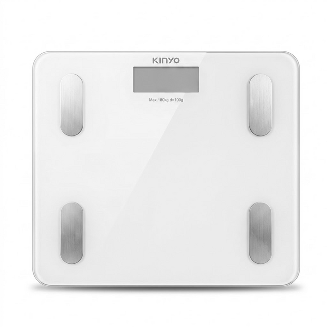 Kinyo 藍牙健康管理體重計, DS6589, 1個, 白色