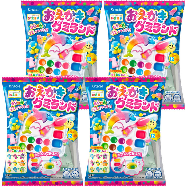 크라시에 오에가키 구미랜드 젤리만들기, 27g, 4개