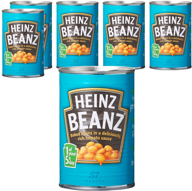 하인즈 베이크드 빈즈 토마토소스, 415g, 6개