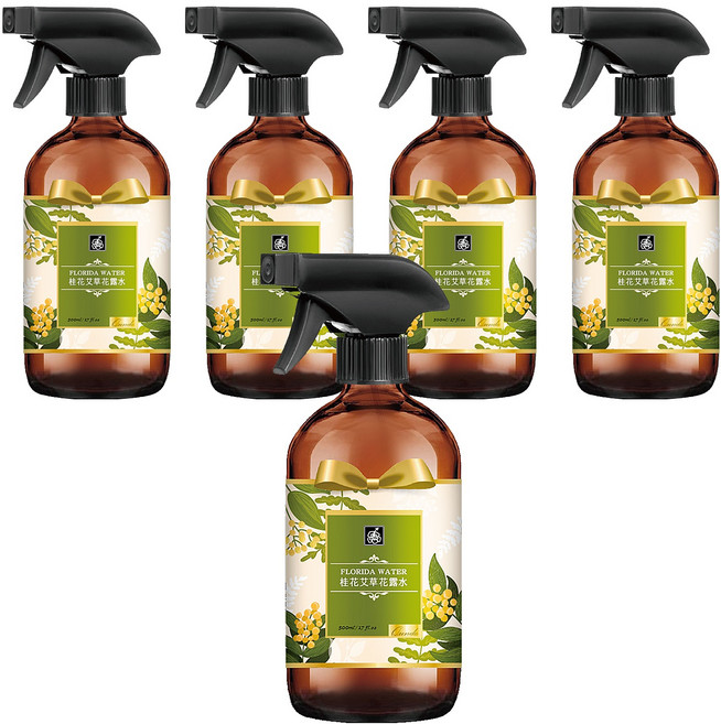 QUNDO 康朵 百年經典花露水 桂花艾草 500ml, 5瓶