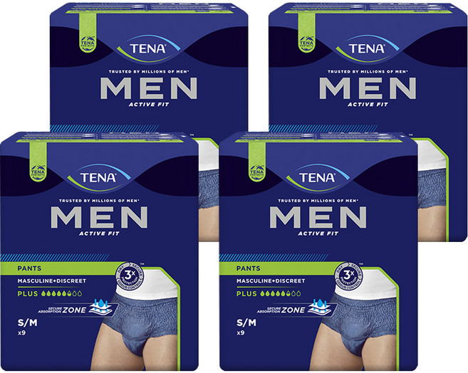 테나 남성용 언더웨어, 중형, 9개입, 4개
