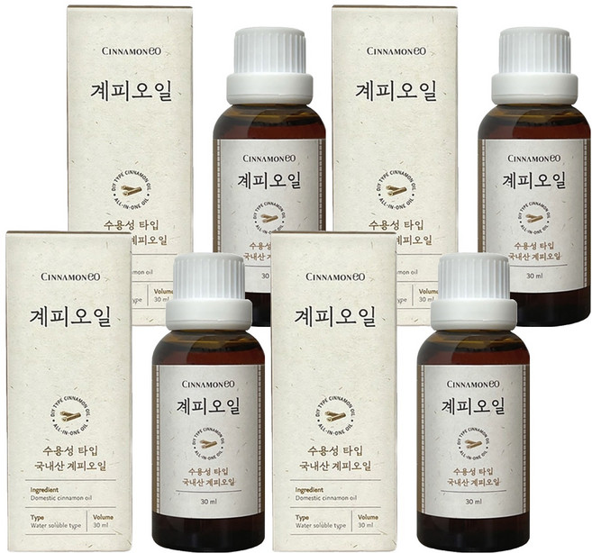 시나몬이오 계피오일, 30ml, 4개