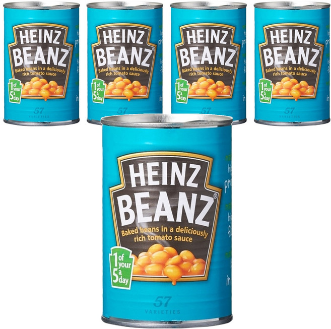 하인즈 베이크드 빈즈 토마토소스, 415g, 5개