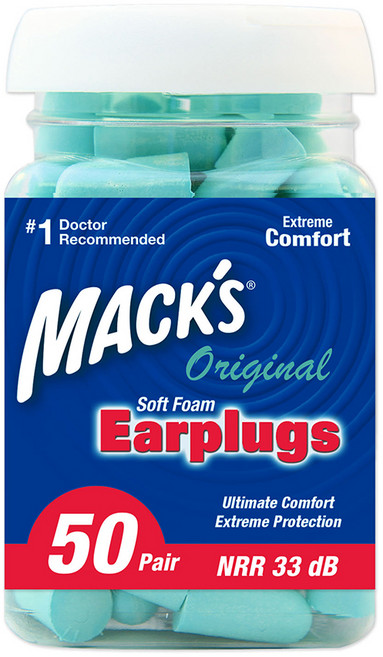 Macks 오리지널 귀마개, 1개, 50쌍